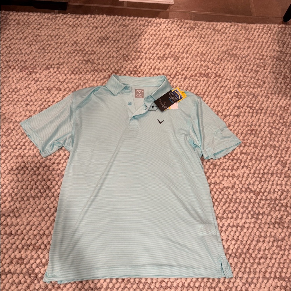 Men's Light Blue Callaway Polo Shirt